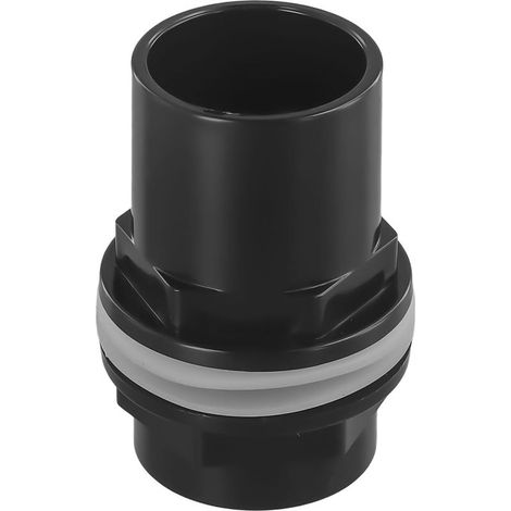 Raccord de réservoir fileté en PVC pour système de filtration de bassin à poissons avec joint et écrou (40 mm) (1/4)