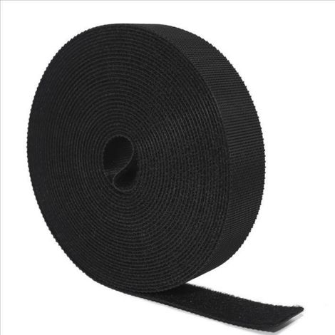 Attache Câble - 5 M X 20 Mm - Nylon Noir - Réutilisable - 1 Pièce (1/5)
