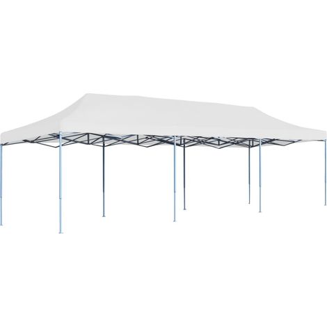 Carpa para fiestas pop-up plegable blanco 3x9 m vidaXL