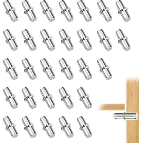 Support d'étagère Universel 30 Pièces Taquets 5 mm pour Meubles et Armoires (1/4)