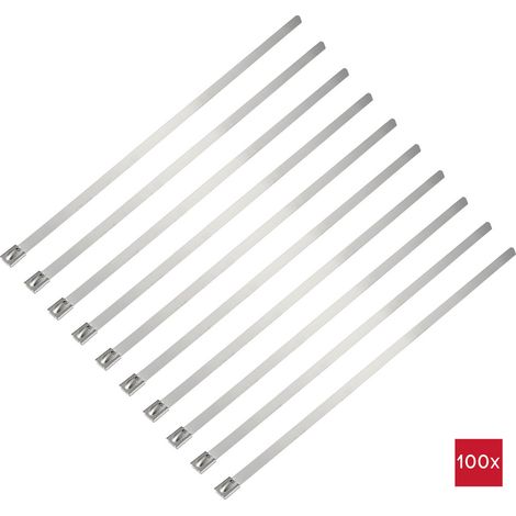 TRU COMPONENTS TC-12656572  Stahlkabelbinder 290 mm 7.9 mm AISI 316  100 St.