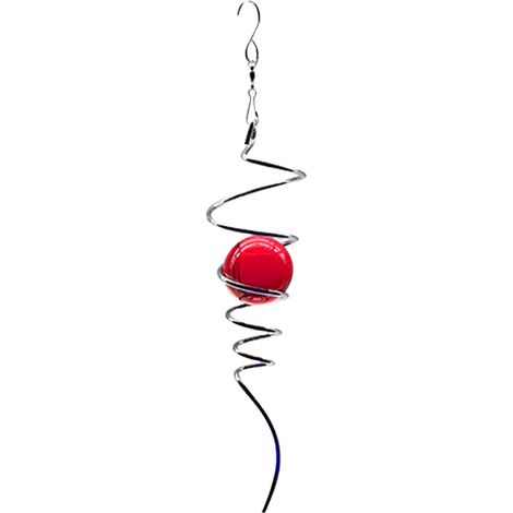 Carillon éolien suspendu rotatif en acier inoxydable avec boule de cristal et miroir (1/5)