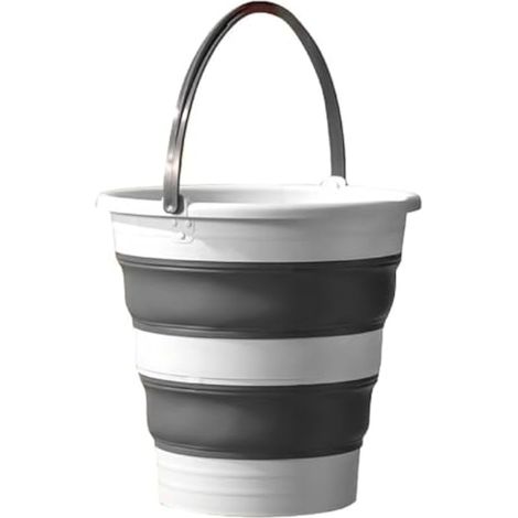 Seau à eau pliable portable pour économiser de l'espace en plein air seau à eau pour jardin, camping, pêche, voiture, lavage de voiture, grand seaux pliables (1/5)