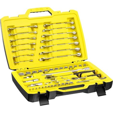 Juego de llaves Stanley de 49 piezas de 1/4" a 1/2" (1/2)