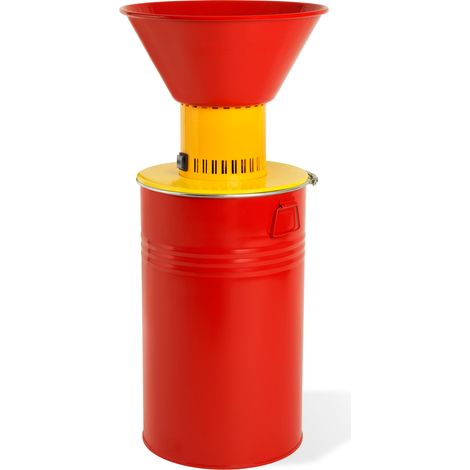 EBERTH Elektrische Getreidemühle mit Starkem 1100 Watt Elektromotor und 52 Liter Eimer, Durchsatzmenge 300 kg/h, Schrotmühle mit Scharfer Edelstahlklinge und Vier Sieben, Zerkleinerer für Getreide