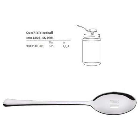 Abert Break & Fast set 12 cucchiaino cereali acciaio inox 18/10