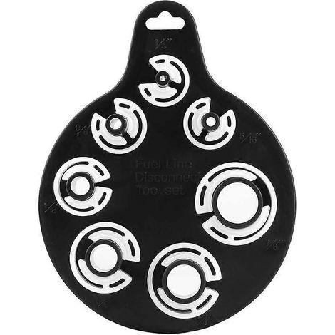 Kit d'outils de déconnexion de conduites de carburant, 7 pièces, outil de déconnexion pour climatisation, déconnexion de conduites de carburant et d'huile. (1/5)