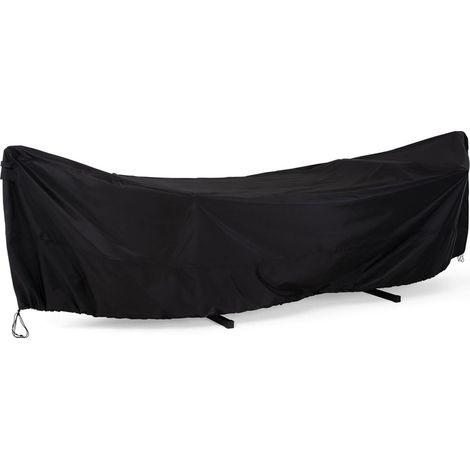 Housse de Hamac Robuste, Imperméable, Protection UV, Anti-Poussière, pour Extérieur, Noir