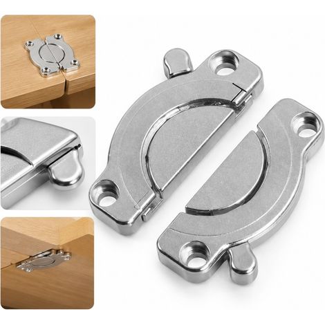 2 Pièces Connecteurs de Planches en Alliage de Zinc, 7.7×5.9×3.8 cm, Jonctions de Table Pliante (1/5)