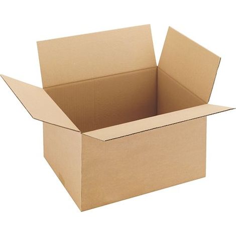 Caisse américaine kraft brun simple cannelure H 32 x L 36 x P 50 cm - Lot de 20