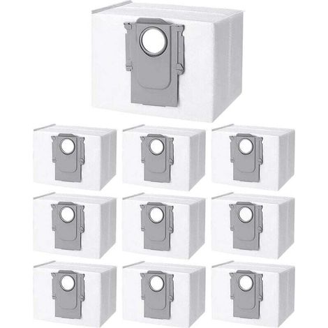 10pcs Dust Bags Accessories for Roborock S8+/ S8 Pro Ultra/ S7 MaxV Ultra/ S7 Pro Ultra/ Q7+/ Q7 Max+/ Q8 Max+/ Q5 Pro+/ T8, Replacement Bags for Roborock s7 Vacuum Cleaner MUMU