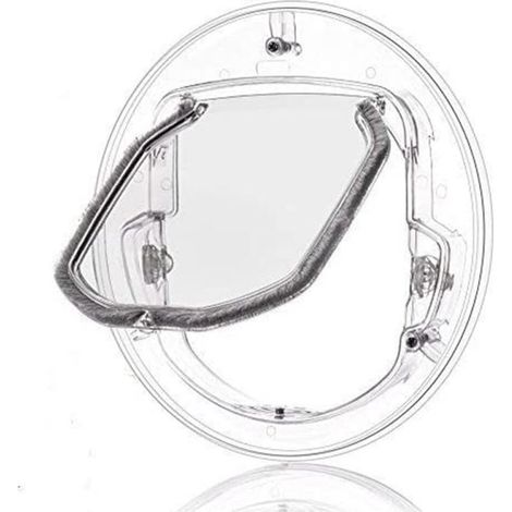 Chatière transparente à cadre fin, chatière pour fenêtre, compatible avec vitre, chatière pour fenêtre, verrouillage 4 positions, petite chatière pour chats, petits chiens et chiots (1/5)