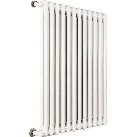 Ardesia radiatore tubolare 2 colonne h.1000 - 7 elementi - colore bianco RAL9016 - completo di tappo cieco e riduzioni da 1/2" 3541700035591