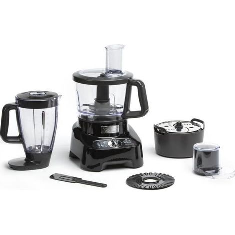 Moulinex – Robot multifonction 1000W – 3L + 2L – 6 vitesses – Technologie PowelixLife – 8 accessoires pour hacher, pétrir, mixer (1/5)