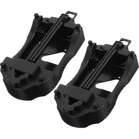 Mécanisme de Balancier et Design Élégant Oscillation Fluide 2pcs en Plastique Noir pour Pendule Horloge à Pendule pour Décoration Intérieure (1/5)
