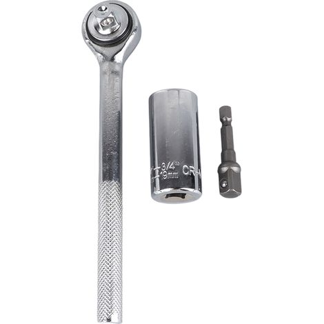 Clef à cliquet universelle 7-19mm CVS haute résistance, outil portable pour réparation auto et maison (1/5)
