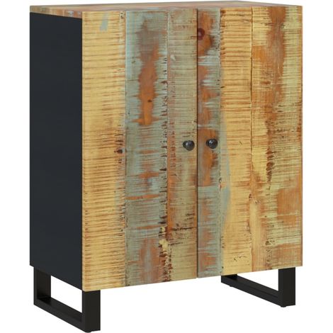 Buffet Commode Armoire Luxueux, pour Salon Chambre Entrée Cuisine, 60x33x75 cm Bois massif de récupération OIB9255E (1/5)