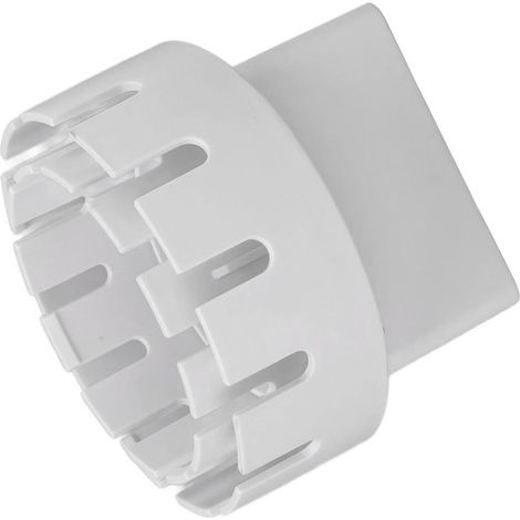 Gutter Downpipe Adapter, Plastic Downspout Extension Connector Flexible Drain Adapter Hose Converter Connector(White S) (1/5)