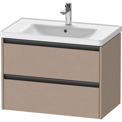 Duravit Ketho.2 bâti-support pour lavabo suspendu, 2 tiroirs,