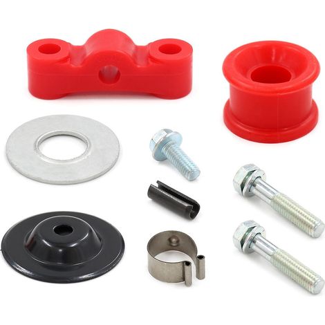 Rotes Schaltgestänge-Buchsen-Set mit Stift, C-Clip-Schraube als Ersatz für Acura Integra und Honda Civic/CRX W