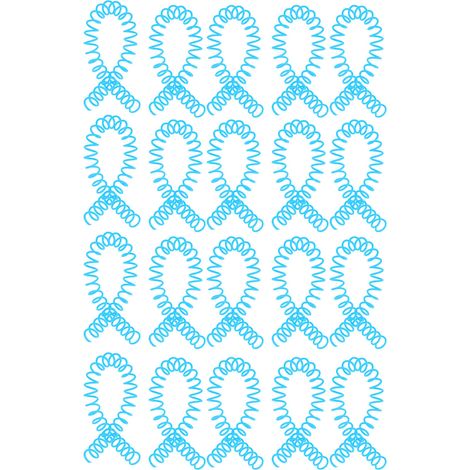 20 Stück ABS-Kunststoff-Bindespiralen für 30 Blatt, blaue Spiralbinderinge für Bürobedarf (1/5)