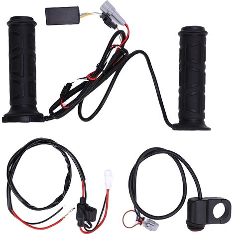 Ortviai Poignées Chauffantes pour Quad 12 V – Précision 22 mm, Antidérapantes et Rapides