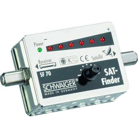 Schwaiger SAT-Finder SF70 531 6 LED Anzeige + Ton Sat-Anlagen & Receiver (1/2)