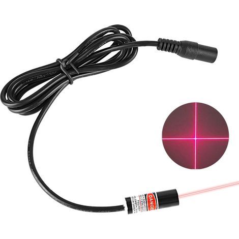 Module Laser Rouge 650nm avec Projecteur Ligne Croisée, Alimentation 2.8-5V pour Alignement Précision (1/5)