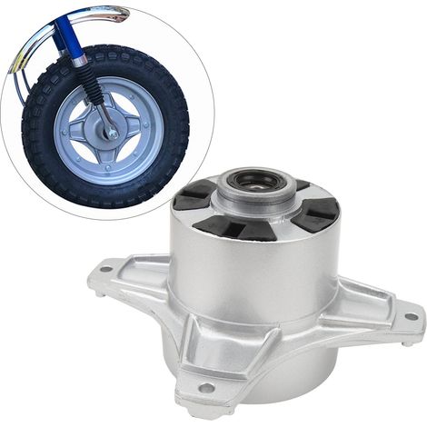 12-mm-Vorderradnabe aus Aluminium mit Lagern und Gummipuffern, kompatibel mit Honda CT70 Trail 70 (1972–1977) (Kartonverpackung). Hohes Gewicht. (1/5)