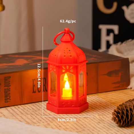 Lampe de style rétro européen, petite lanterne, bougeoir, lampe de poche, veilleuse décorative d'ambiance, lampe d'ambiance p(Y043) (1/5)