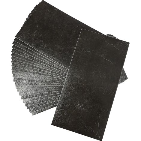 Baldosas autoadhesivas de PVC para suelo, 60x30 cm, efecto piedra, impermeables, resistentes al desgaste, 24 piezas. (1/5)