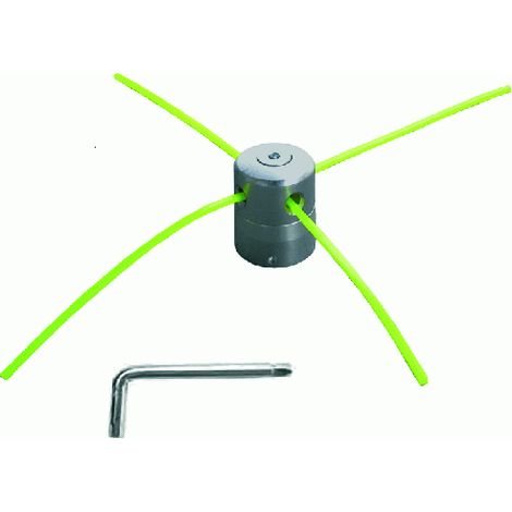 TA te en aluminium pour dA broussailleuse 4 lignes avec clA  hexagonale de rechange