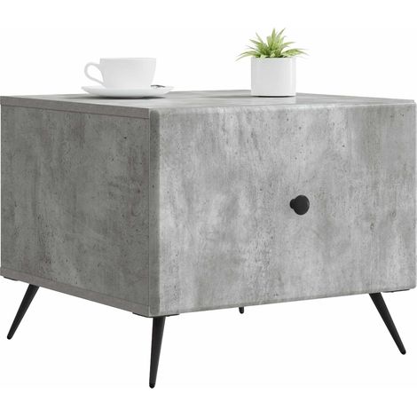 Maison Exclusive - Couchtisch Betongrau 49 x 50 x 40 cm Holzwerks