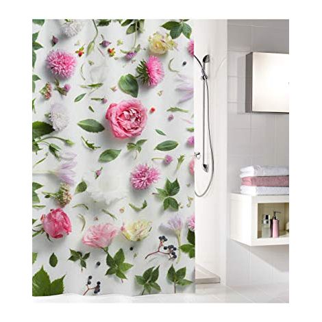 Kleine Wolke Rosalie - Tenda da doccia, 100% poliestere, multicolore, 180 x 200 cm (1/2)