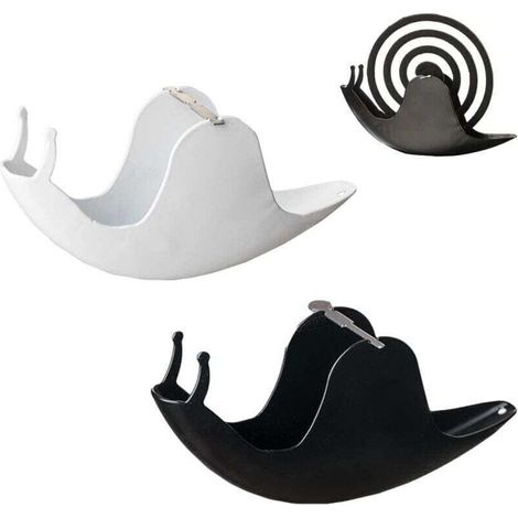 Porte-encens spiralé anti-moustiques, support spiralé anti-moustiques, étui de rangement spiralé anti-moustiques (2 pièces) (1/4)