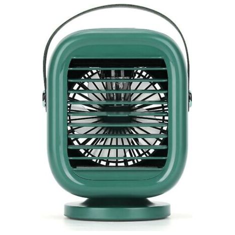 Rotation de 120 degrés 2000mah Ventilateur de climatiseur Usb Refroidisseur d’air rechargeable 3 vitesses Humidificateur Brumi (1/5)