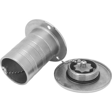 Bouchon de remplissage de carburant diesel pour pont de bateau avec couvercle, quincaillerie marine en acier inoxydable 316 poli miroir (1/5)