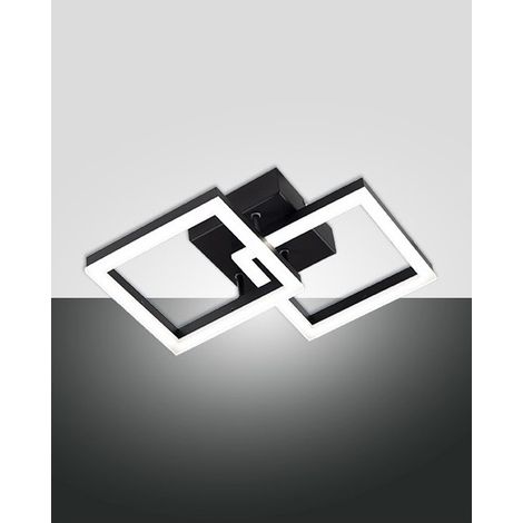 Bard Applique Nera 2 Luci Fabas Collezione BARD Design Elegante e Funzionale (1/2)