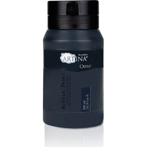 Couleurs acryliques 500 ml tube noir Crylic haute pigmentation