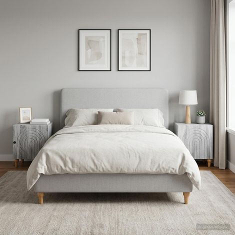vidaXL Cabinet de chevet 2 pcs Sonoma gris 43 x 34,5 x 50 cm (1/5)