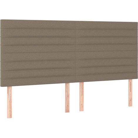 Maison Exclusive - Testiera per letto Tortora 180x5x118/128 cm Tessuto