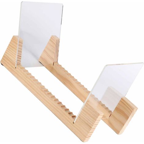 Support mural pour disques vinyles et CD - Présentoir en bois empilable pour collection de 7 à 12 pouces - Rangement moderne (1/5)