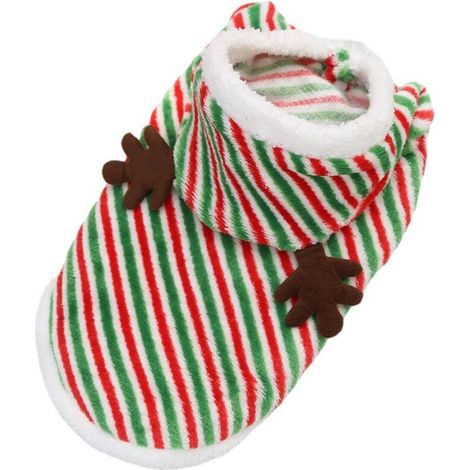 Costume d'élan pour chien et chat - Vêtements rayés - Sweat à capuche - Costume de Noël