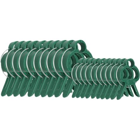 20er-Pack Pflanzenklammern für Kletterpflanzen, 10 große und 10 kleine für Tomaten, Rosen, Gurken und andere Kletterpflanzen (1/5)