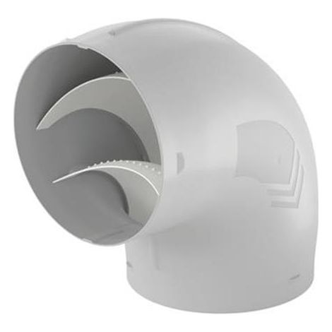 Naber COMPAIR System Ø 150 Prime P-RBV 150 Rohrbogen 90°, hellgrau (1/2)