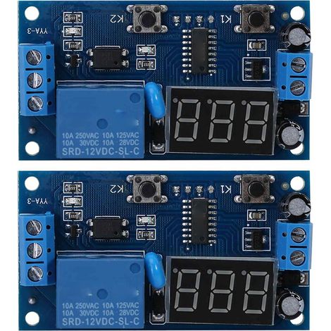 2 modules de minuterie à clignotement infini, module relais (1/5)
