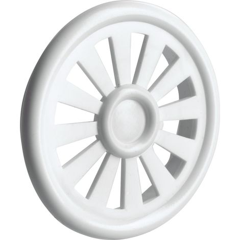 Hettich Lüftungsgitter Kunststoff Ø 40 mm weiß - 1 Stück Lüftungsgitter
