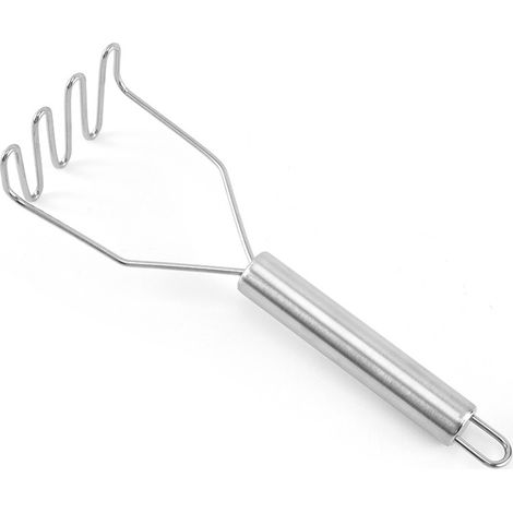 Presse-purée, presse-purée en métal robuste en acier inoxydable avec (1/4)