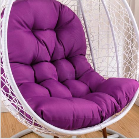 Coussin pour fauteuil suspendu, coussin pour chaise en rotin, coussin intégré, plusieurs options de couleur, adapté pour jardins extérieurs, balançoires intérieures, canapés (120 x 80 cm)