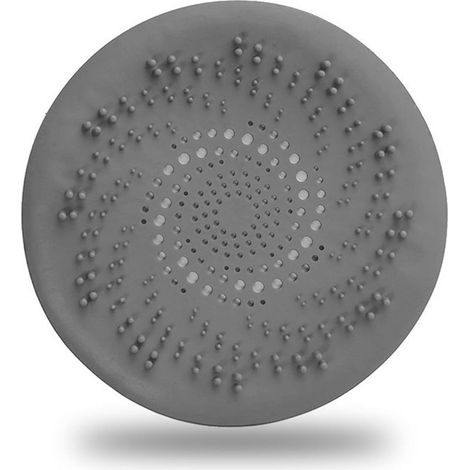 Tapones de desagüe para ducha, atrapapelos de silicona, tapón de desagüe para tubo de bañera con filtro atrapapelos y ventosa, para bañera de cocina y baño (gris oscuro) (1/5)